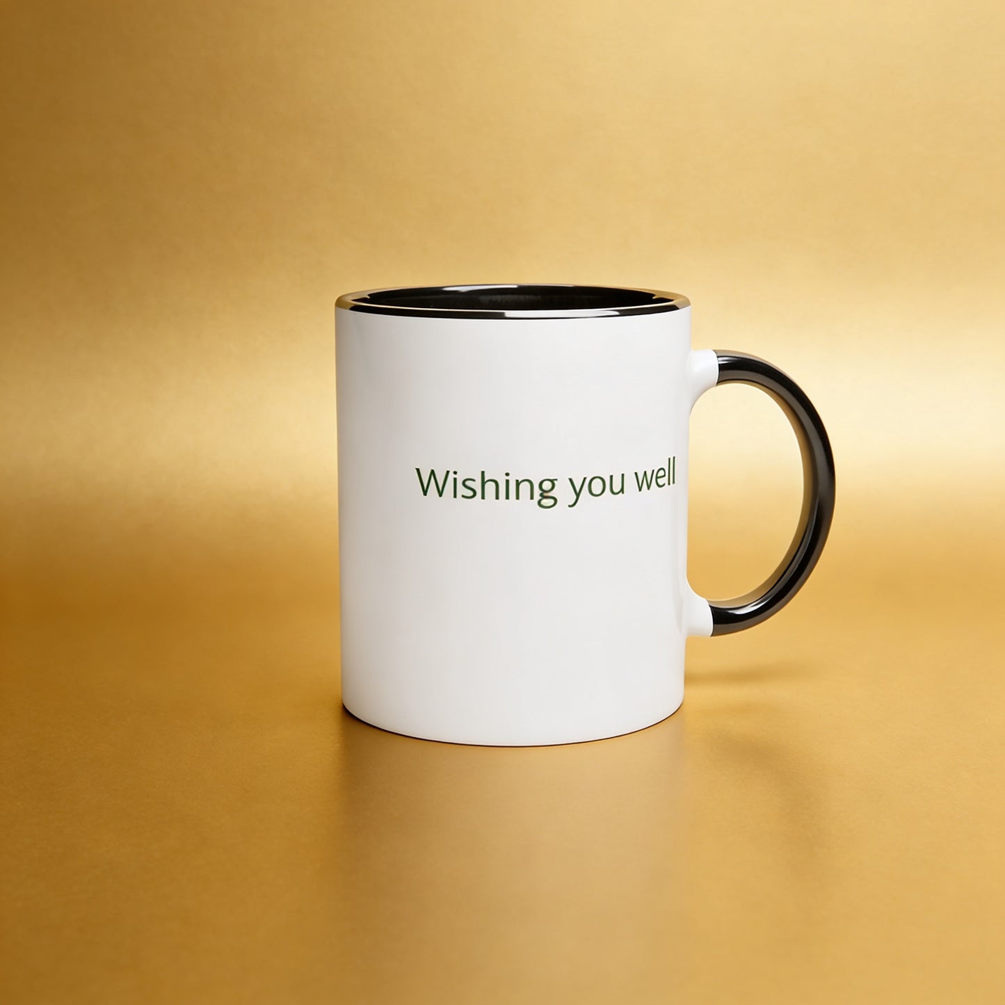 BLESS UP - Foundations Collection White 11oz Ceramic Mug with Color Inside Ceramic Black