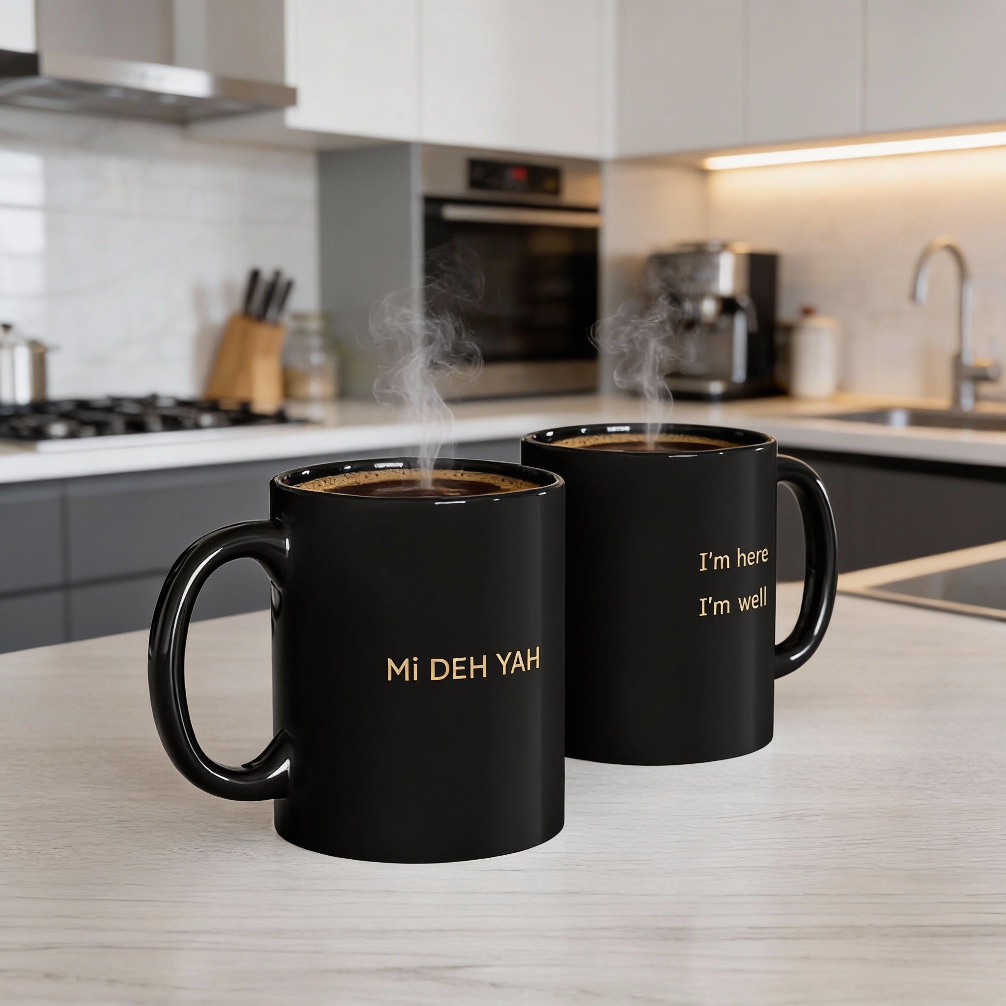 Mi DEH YAH - Foundations Collection Black Mug