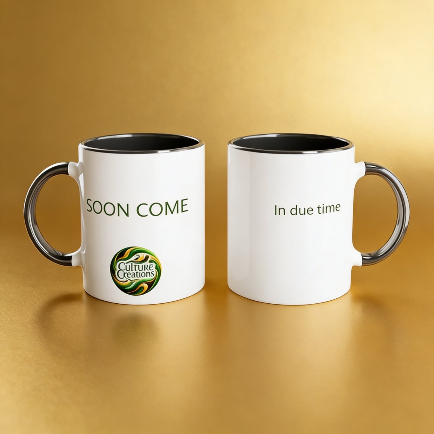 SOON COME - Foundation White 11oz Ceramic Mug with Color Inside Ceramic Black