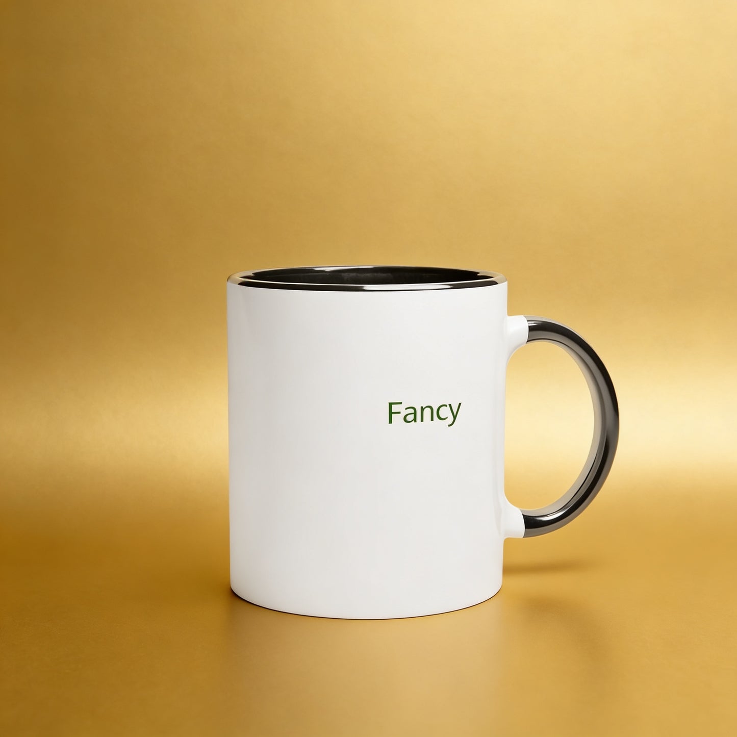 STUSH - Foundations Collection  White 11oz Ceramic Mug with Color Inside Ceramic Black