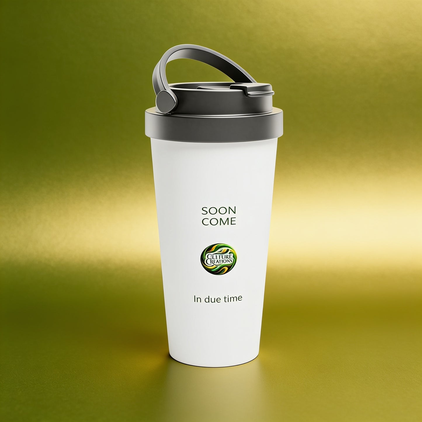 SOON COME - White 15oz Stainless Steel Travel Mug