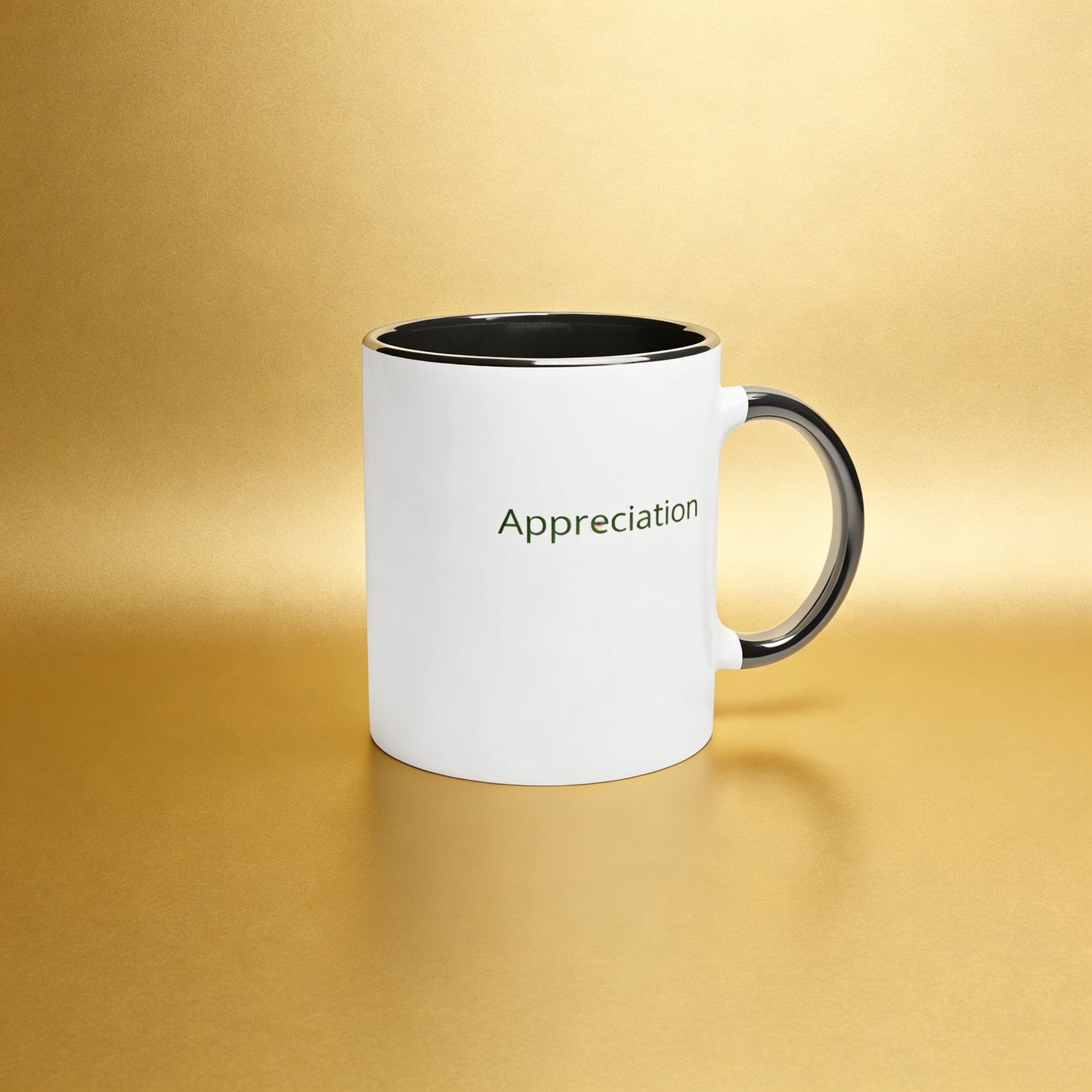 NUFF RESPECT  - Foundations Collection    White 11oz Ceramic Mug with Color Inside Ceramic Black