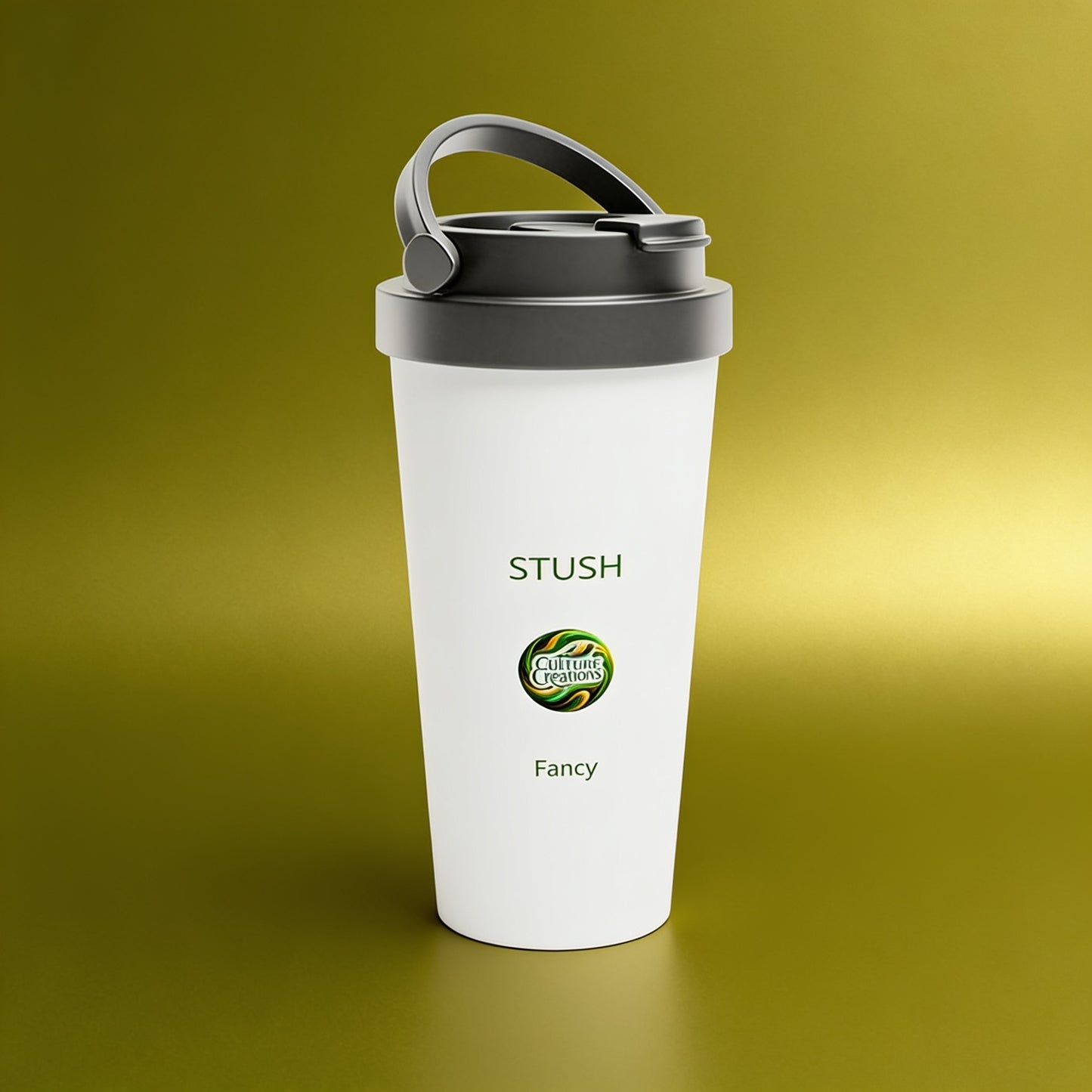 STUSH - White 15oz Stainless Steel Travel Mug